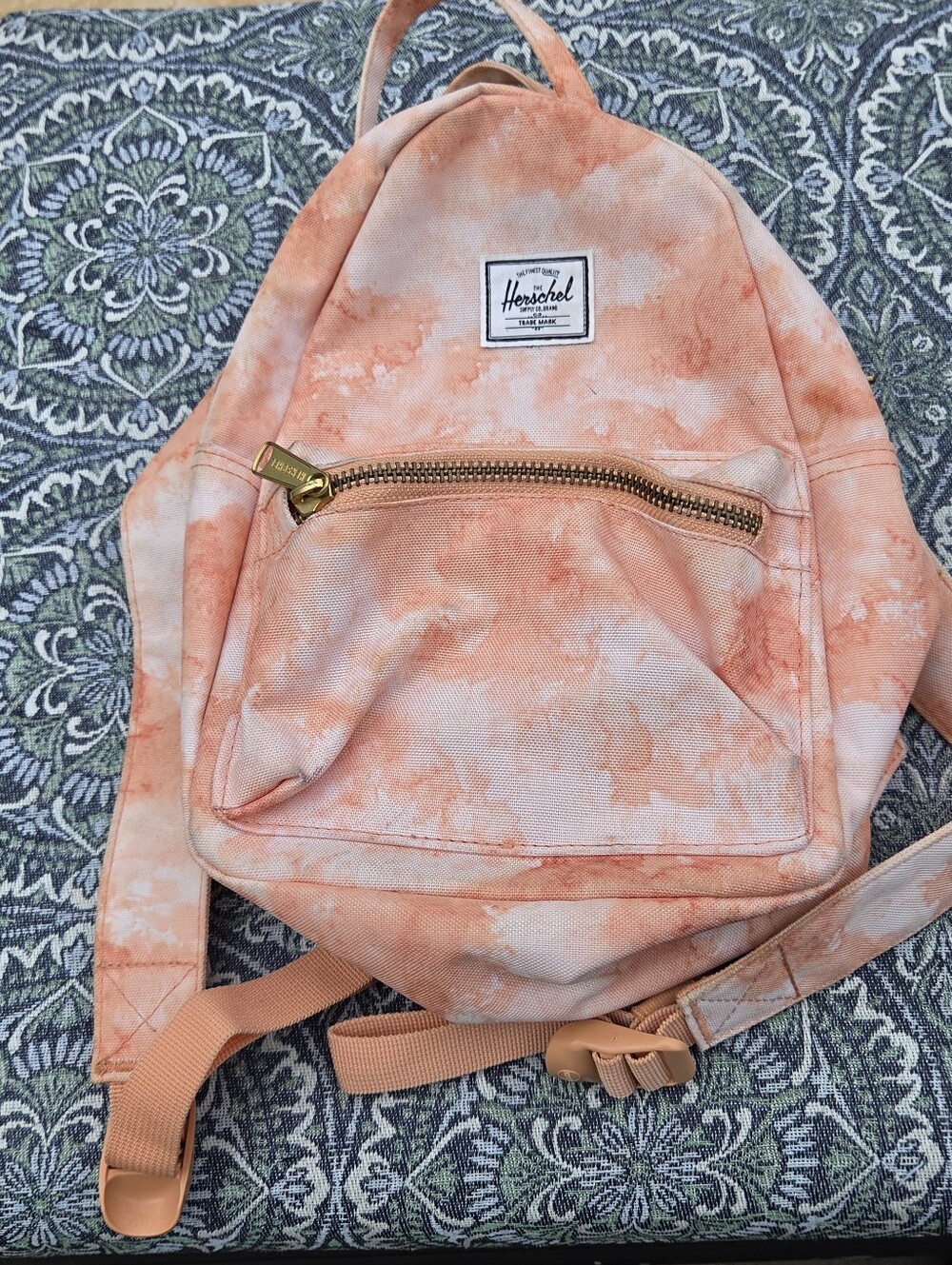 Herschel Supply Company Peach Tie-Dye Mini Backpack
